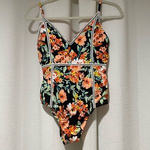 NWT Lucky Brand Floral Bathing Suit